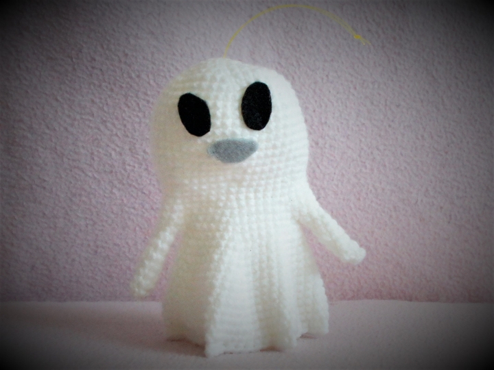 Kleines Gespenst häkeln, Häkelanleitung