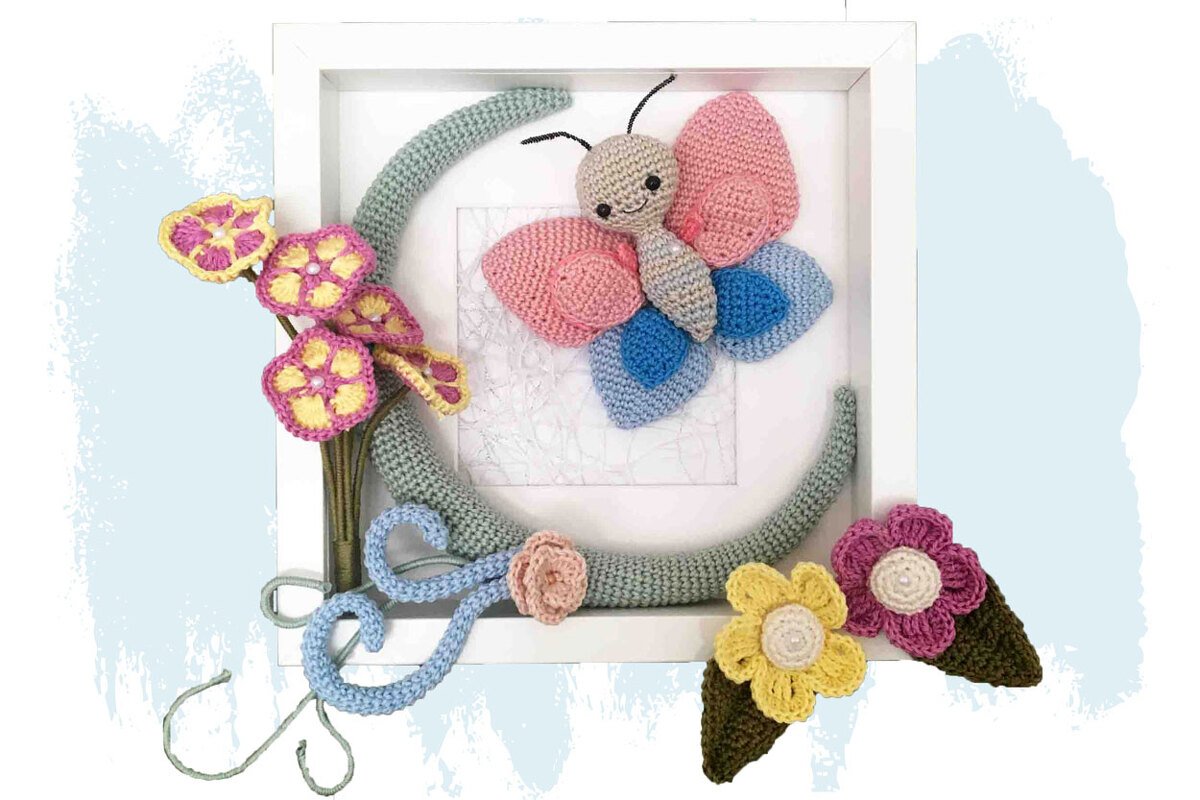 Schmetterling  Häkelanleitung Amigurumi