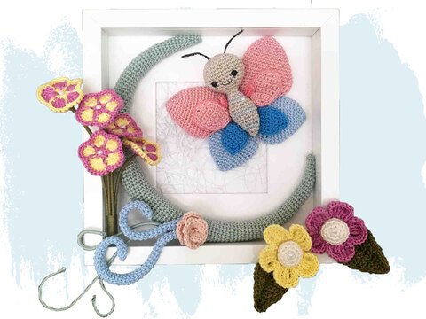 Schmetterling  Häkelanleitung Amigurumi