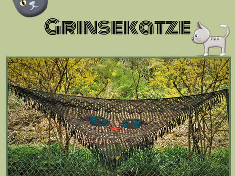 Motivtuch Grinsekatze