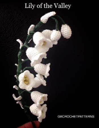 Flower Crochet Pattern, lily of the valley flower