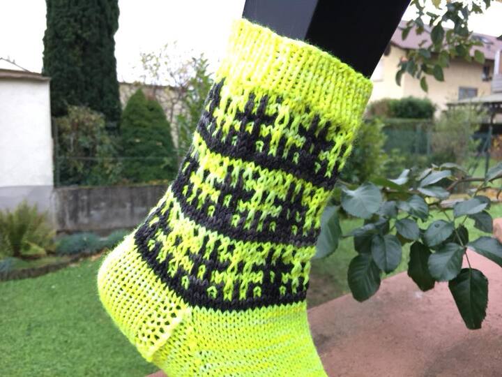 Socken Hashtag.... Coole Socke mit Hebemaschen