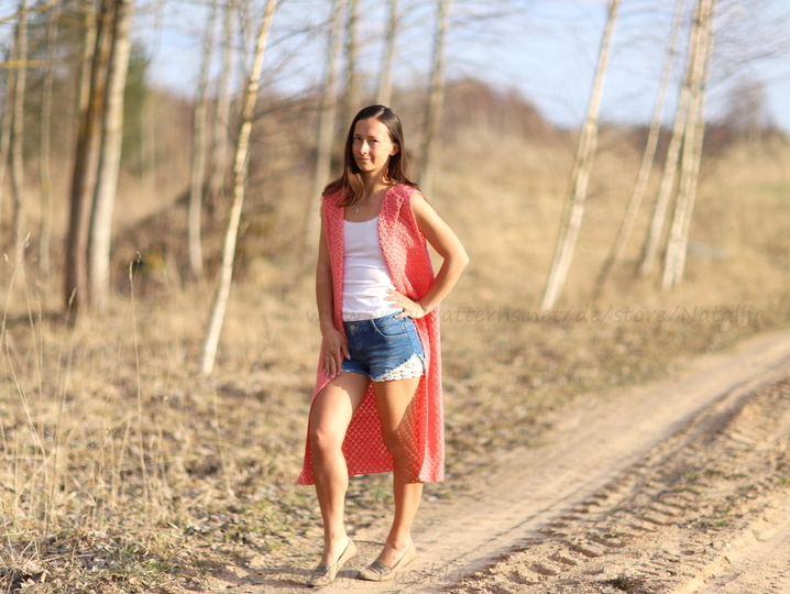 Lange Weste, die lässt deine Figur schmaler wirken.