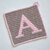 Letter "A" Potholder Crochet Pattern - for beginners