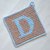 Letter "D" Potholder Crochet Pattern - for beginners