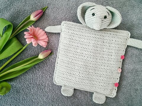 Häkelanleitung Elefant Hülle für Wärmekissen Kirschkernkissen Körnerkissen