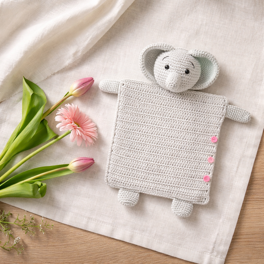 Häkelanleitung Elefant Hülle für Wärmekissen Kirschkernkissen Körnerkissen