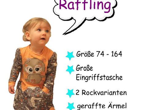 Kleid Raffling - Nähanleitung und Schnittmuster Gr. 74 - 164