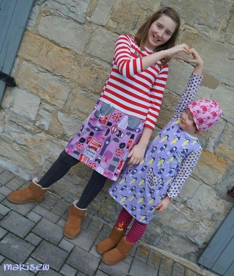 Kleid Raffling - Nähanleitung und Schnittmuster Gr. 74 - 164