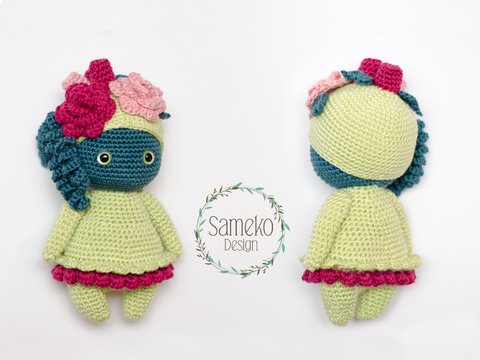 Knosa das Blütenkind -Häkelanleitung