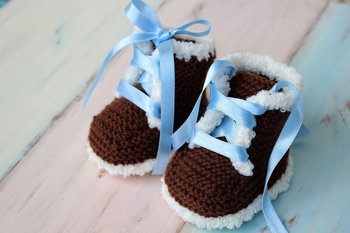 Strickanleitung für Babystiefel - Bild 4