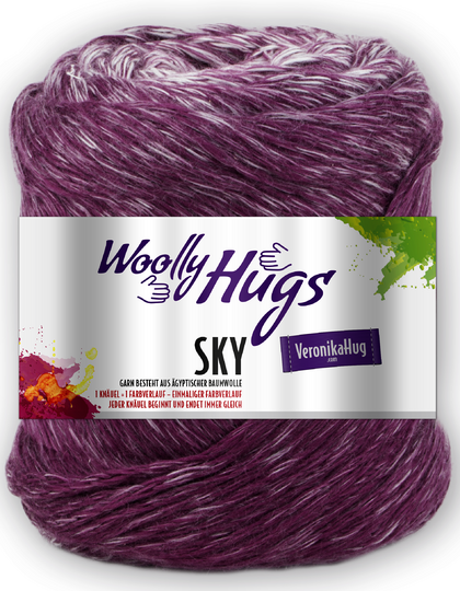 Loop SKY-FALL-MASCHEN mit SKY von Woolly Hugs Stricken