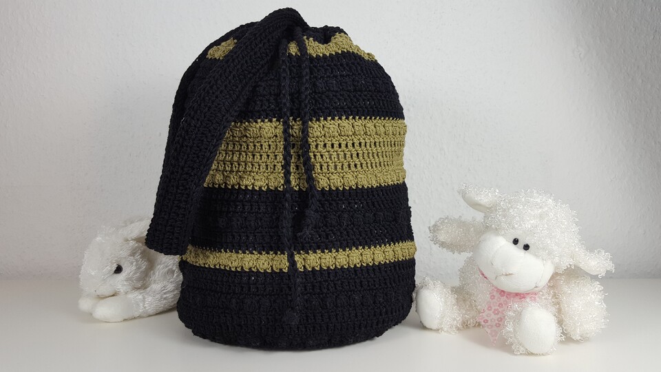 114 Häkelanleitung Rucksacktasche Mochila Olivia