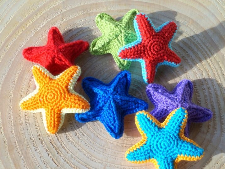 Seestern Schlüsselanhänger - Häkelanleitung
