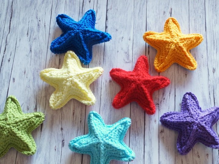 Seestern Schlüsselanhänger - Häkelanleitung