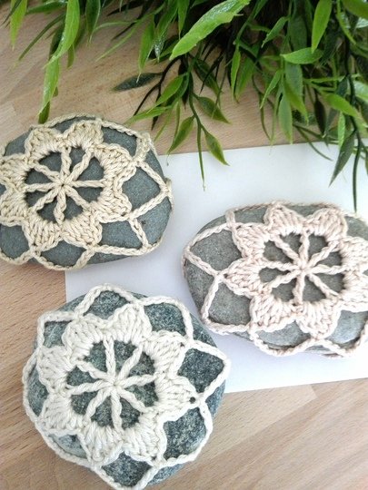 Häkelanleitung Deko-Stein