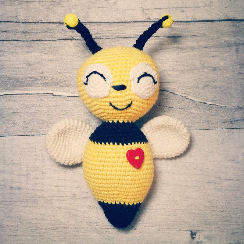 3 in 1 Biene, Schmetterling, Falter (Rassel, Babyspielzeug) - Bild 4