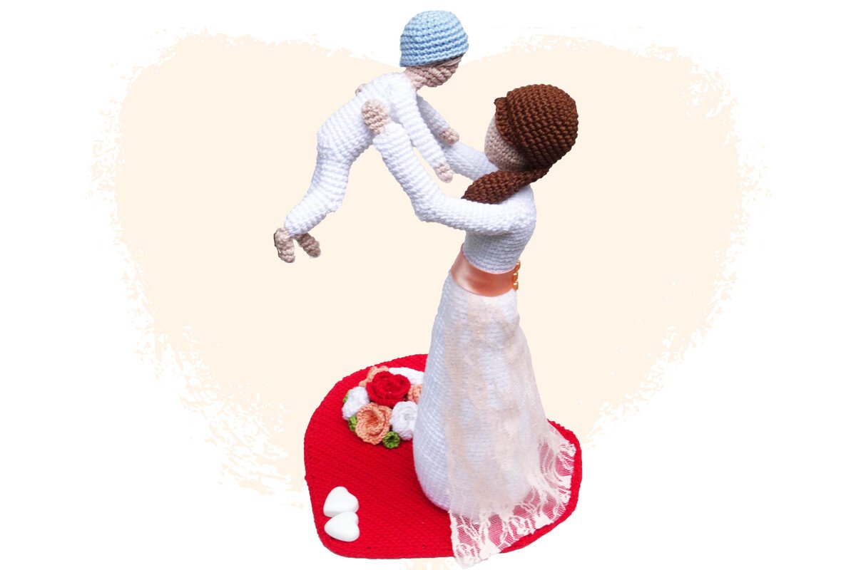 Muttertag - Mama Kind Häkelanleitung Amigurumi