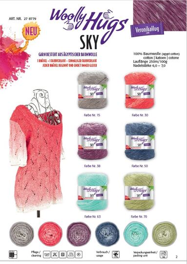 Loop Häkelkaro mit SKY von Woolly Hugs häkeln