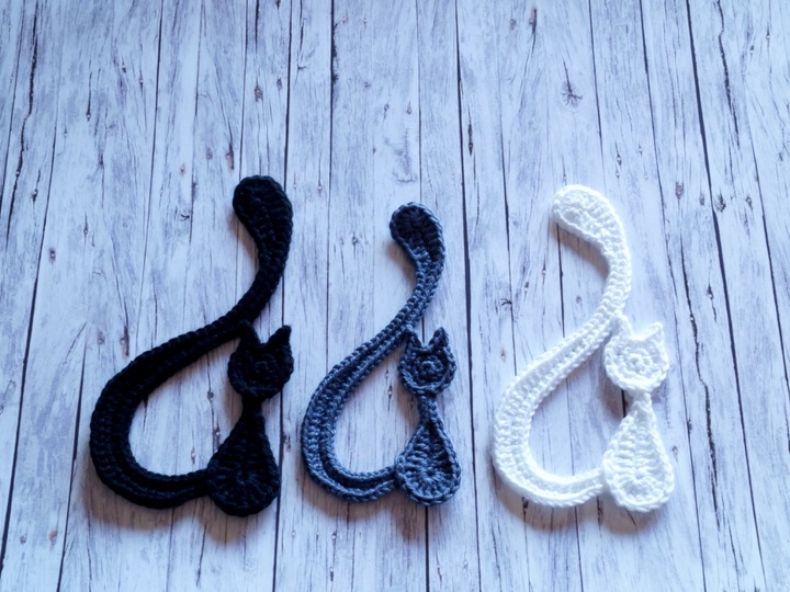 Katzensilhouette – Lesezeichen, Applikation, Deko