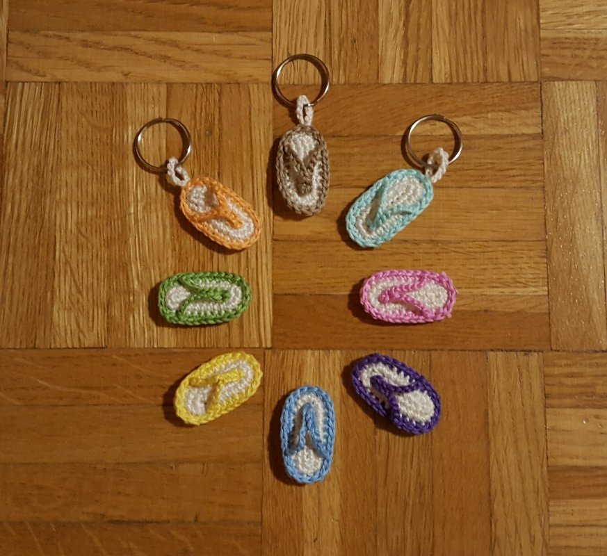 Flip Flop Anhänger - Zeit für den Sommer!!!  Häkelanleitung - Bild 2