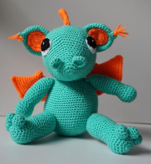 Häkelanleitung  Amigurumi Drache Elliot