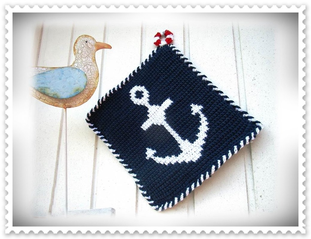 Smutjes Pottlappen / tunesisch gehäkelt