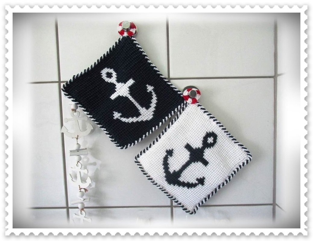 Smutjes Pottlappen / tunesisch gehäkelt - Crochet