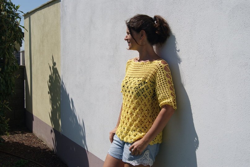 Häkel-Wende-Shirt SOMMERHIT (Gr. S/M, L/XL)