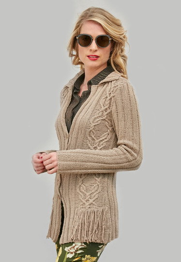 Strickanleitung Jacke Philo mit Reverskragen
