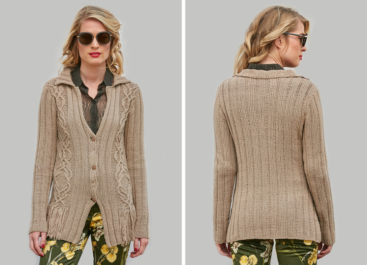 Strickanleitung Jacke Philo mit Reverskragen