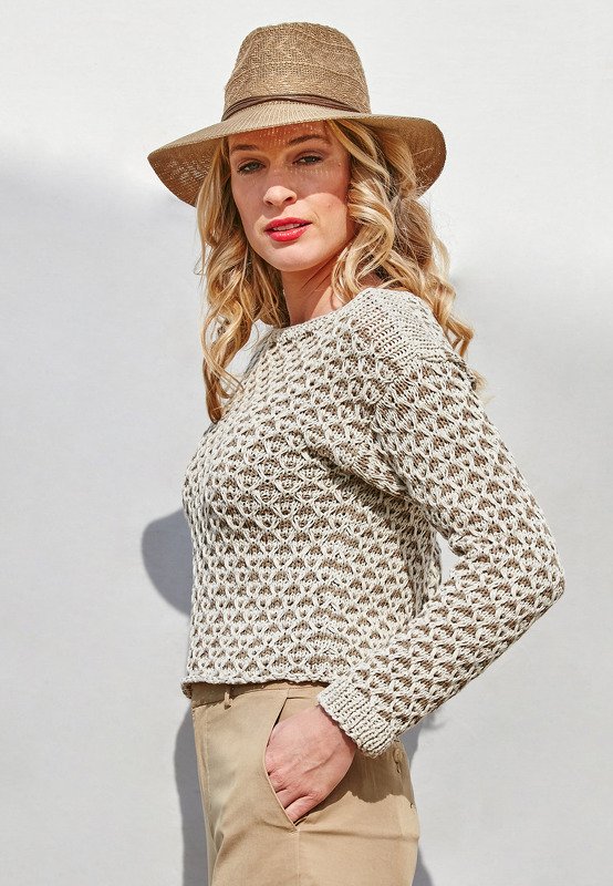 Strickpulli Tamme mit dekorativem Netzmuster - Bild 2