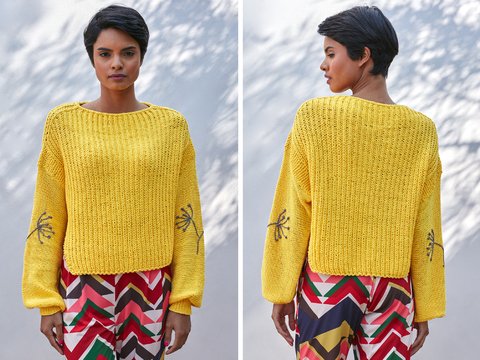 Strickpullover Jolien im Halbpatent