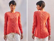 Strickpulli Charis mit Zopf-Ajour-Muster