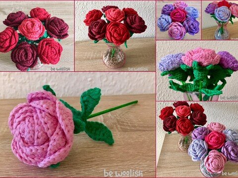 Häkelanleitung Rose ohne Dornen