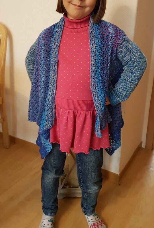 Seelenwärmer "Glora" Größe individuell anpassbar, Jacke, Häkelanleitung - Bild 7