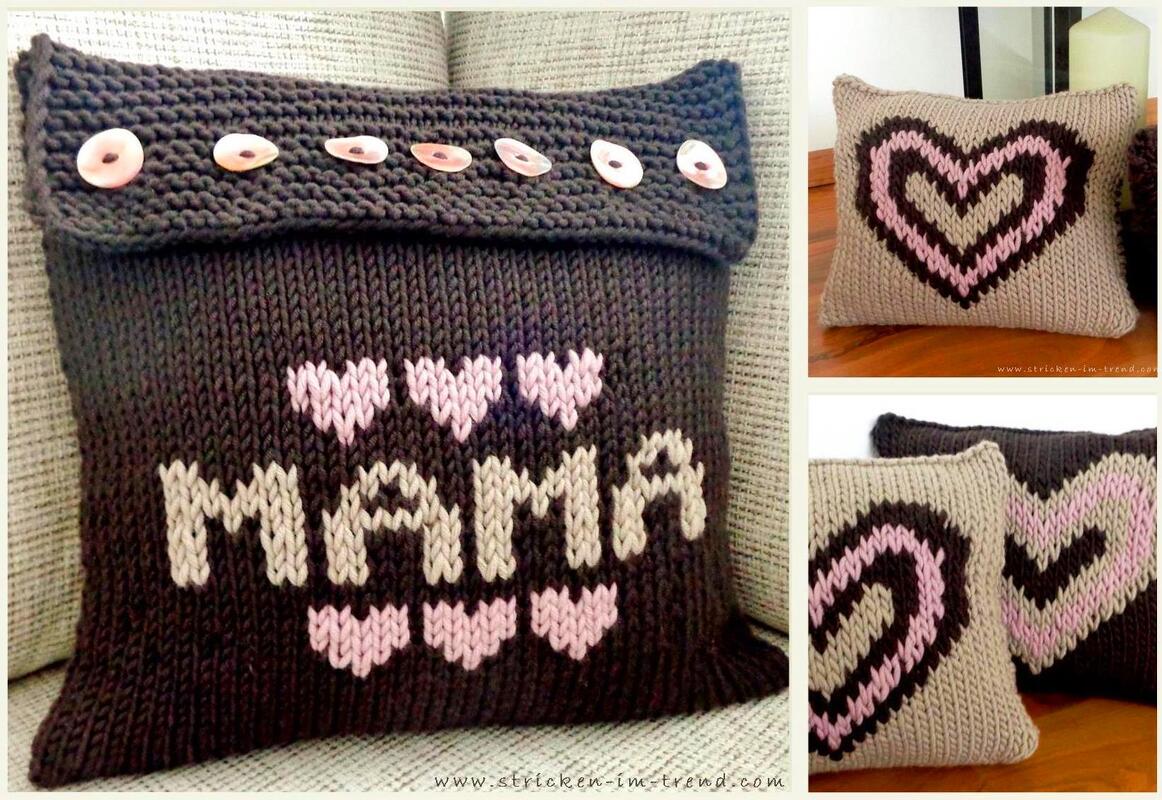 Strickanleitung für Kissen / Duftkissen | SPARSET #MUTTERTAG - 2 in 1