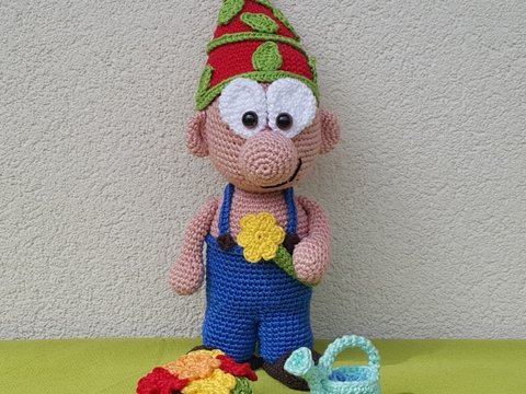 Gartenzwerg Pauli - Häkelanleitung