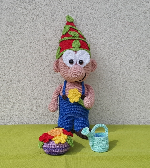 Gartenzwerg Pauli - Häkelanleitung