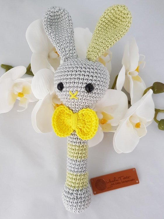 Crochet Pattern Stick Rattle "Fritz"