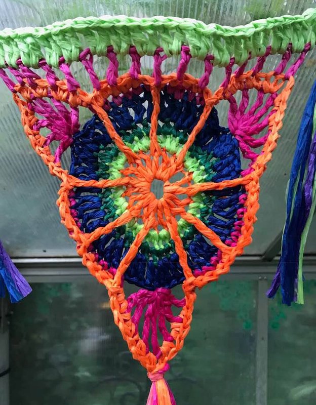 Wimpel Girlande mit neuem Grannymuster - Bild 2