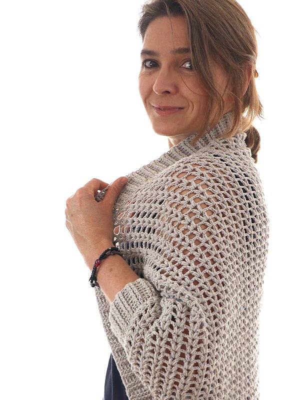Seelenwärmer, Jacke, Cardigan "kleine Auszeit" - Häkelanleitung - Bild 5