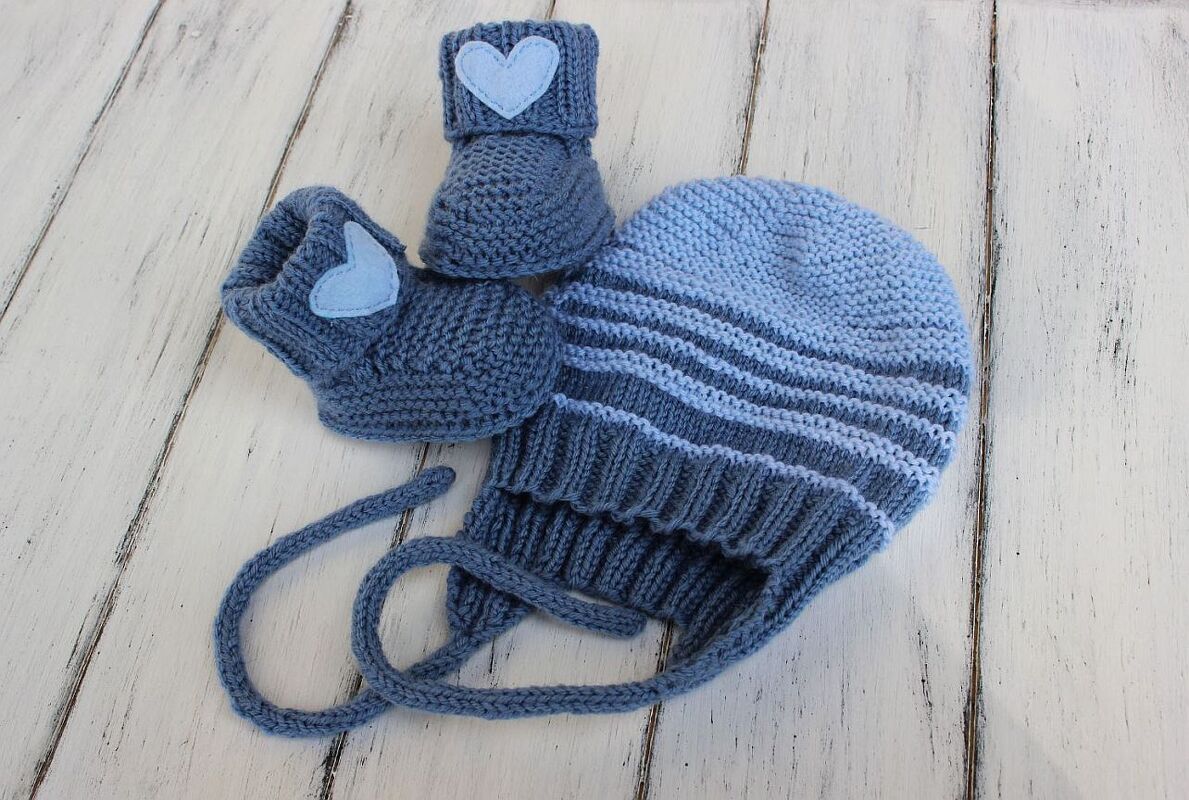 Strickanleitung für Jungengarnitur