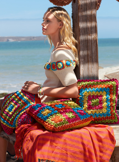 Häkelanleitung Kissen-Set Magic-Stripes