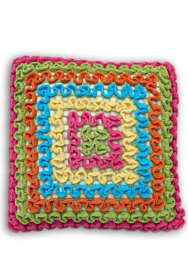 Häkelanleitung Kissen-Set Magic-Stripes