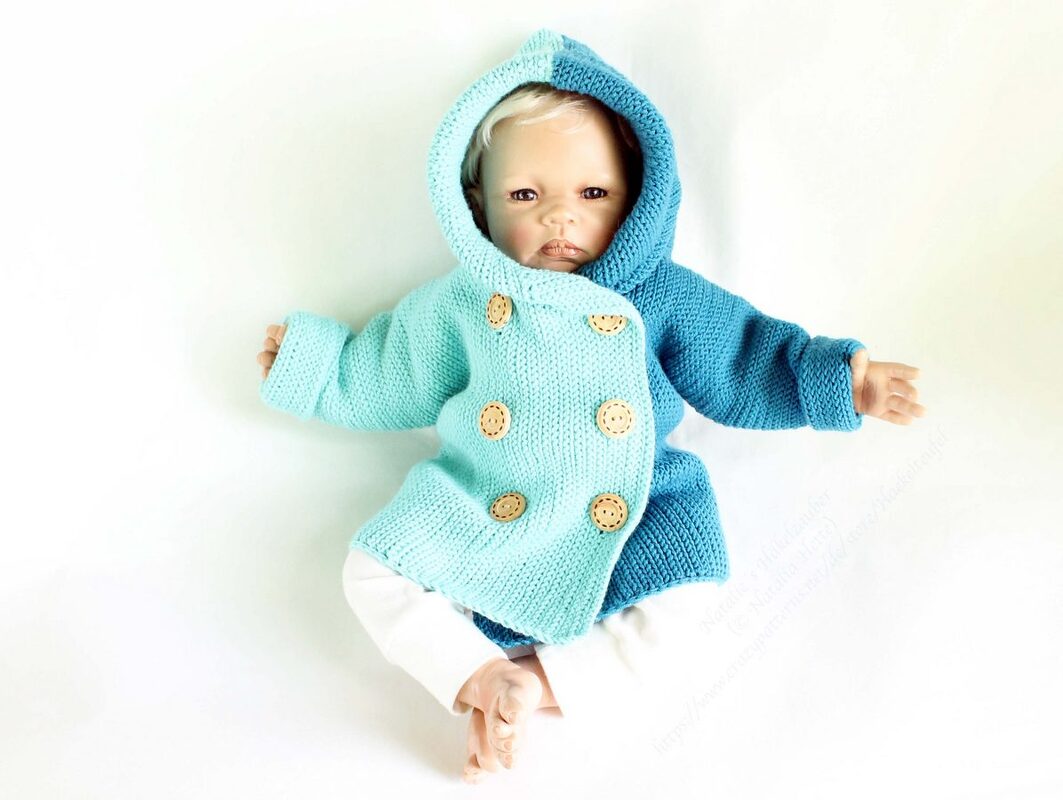 Baby- & Kinderjacke "Zirkus", von Arm zu Arm (stricklook, Gr. 56-110) - Bild 3