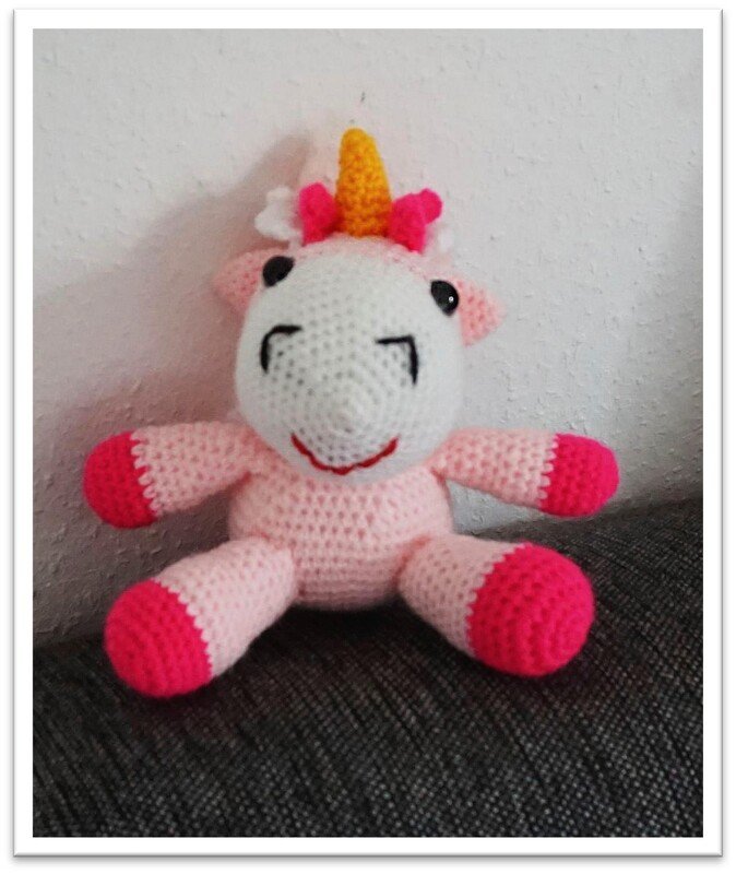 Häkelanleitung das kleine Einhorn Pinky