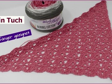 Mein Tuch für Anfänger EINFACH zu Häkeln mit 1 BOBBEL-COTTON