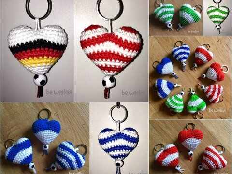 Ein Herz für Fußballfans - Häkelanleitung