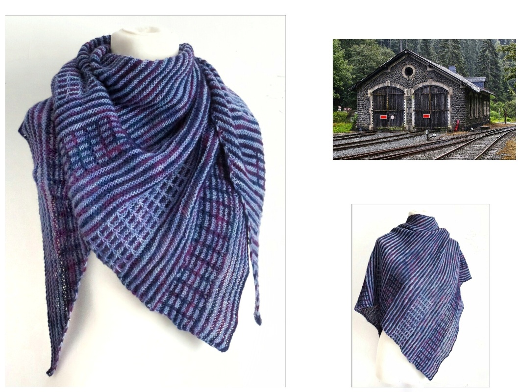 STRICK-im-SCHACHT Tuch Lokschuppen stricken